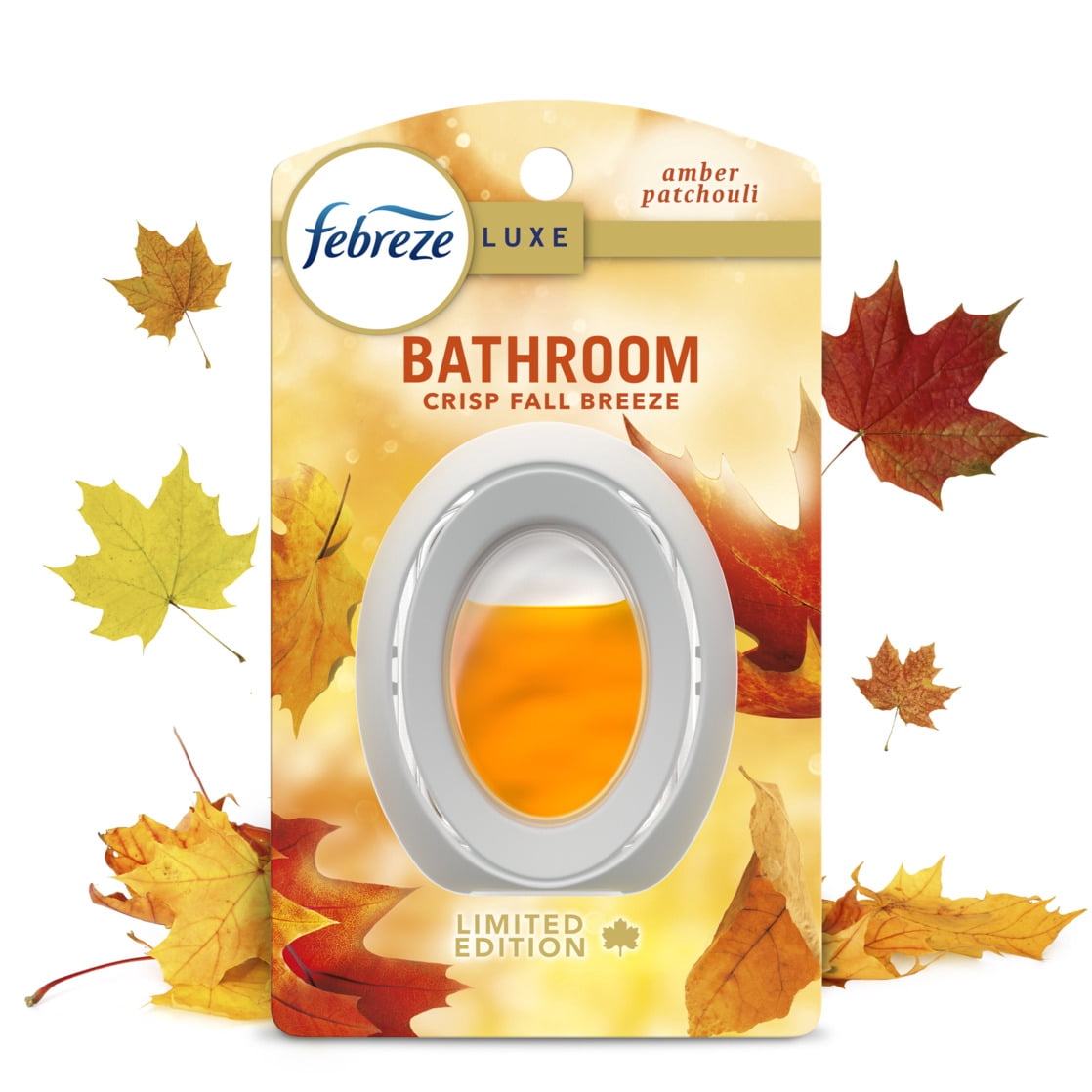 (2 pack) Febreze Bathroom Air Freshener, Odor-Fighting, Crisp Fall Breeze Scent, 1 Count