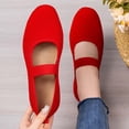 thumbnail image 5 of ibiyuan Orthopedic Shoes for Women Closures Arch Support Walking Shoes Women Knit Upper Embroidery Non- Sole White Sneakers for Women Lightweight Hands-Free Mary Jane Flats Women Sports Shoes, 5 of 8