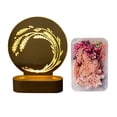 thumbnail image 1 of Lámpara de noche de noche de acrílico de acrílico, flores, mesita, mesita de noche, luz de café, protección nocturna, protección, USB, cargamiento, regalo de vacaciones, rosa kenally HA011273-01B, 1 of 7