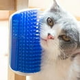 thumbnail image 6 of LQQBOX C-Shaped Hair Brush, 2 Pcs Cat Wall Corner Groomers, Soft Face Scratchers Brush, Corner Massage Comb for Long & Short Fur Cat Owners, All Ages, Unisex (Blue), 6 of 7