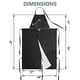 thumbnail image 3 of Delantal genérico con piernas abiertas para hombre, poliéster, color negro, 3 of 5