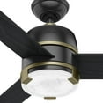 thumbnail image 6 of Hunter Fan Company Bureau 60" Indoor Ceiling Fan w/ LED Light, Matte Black, 6 of 7