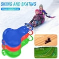 thumbnail image 4 of Aooww Safe Snow Sled Kids Sledge Winter Toboggan Outdoor Sport Skiing Board for Kids, Green, One Size, 4 of 4