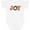 AA-White, variant on Inktastic Joy Christmas Ornament with Candy Cane Stripes Boys or Girls Baby Bodysuit