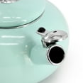 thumbnail image 3 of Martha Stewart Everyday 1.5 Quart Enamel on Steel Tea Kettle in Martha Blue, 3 of 5