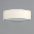 thumbnail image 4 of Maxim Prime 16" Wide Modern Oatmeal Linen Drum LED Ceiling Light, 4 of 5