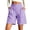 Purple, variant on Hurxie Womens Gingham Lounge Shorts High Waisted Summer Pajama Beach Casual Loose Fit Summer Shorts with Pockets Red,L
