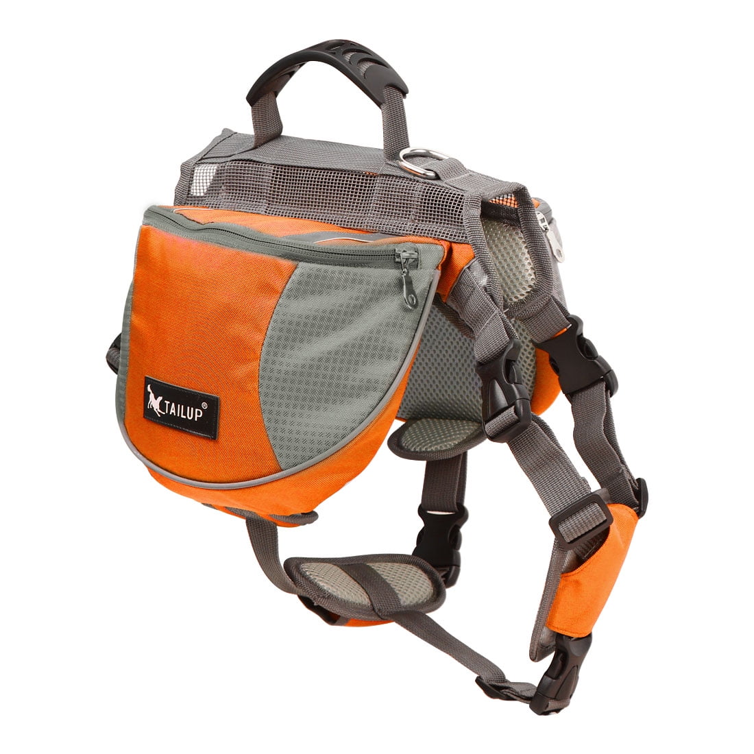 orange mesh backpack