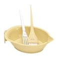 thumbnail image 3 of Bunblic Hair Coloring Tool Colour Mixing Dyeing Set Professional Tinting Bowl Silicone DIY Color Soft Bristle Brush Color Mixing Tool Yellow, 3 of 8