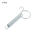 thumbnail image 3 of Unique Bargains 3.3' Cage Door Hook, 4Pcs Stainless Steel Finger Ring Elastic Spring Wire Latch Hook, Silver, 3 of 6