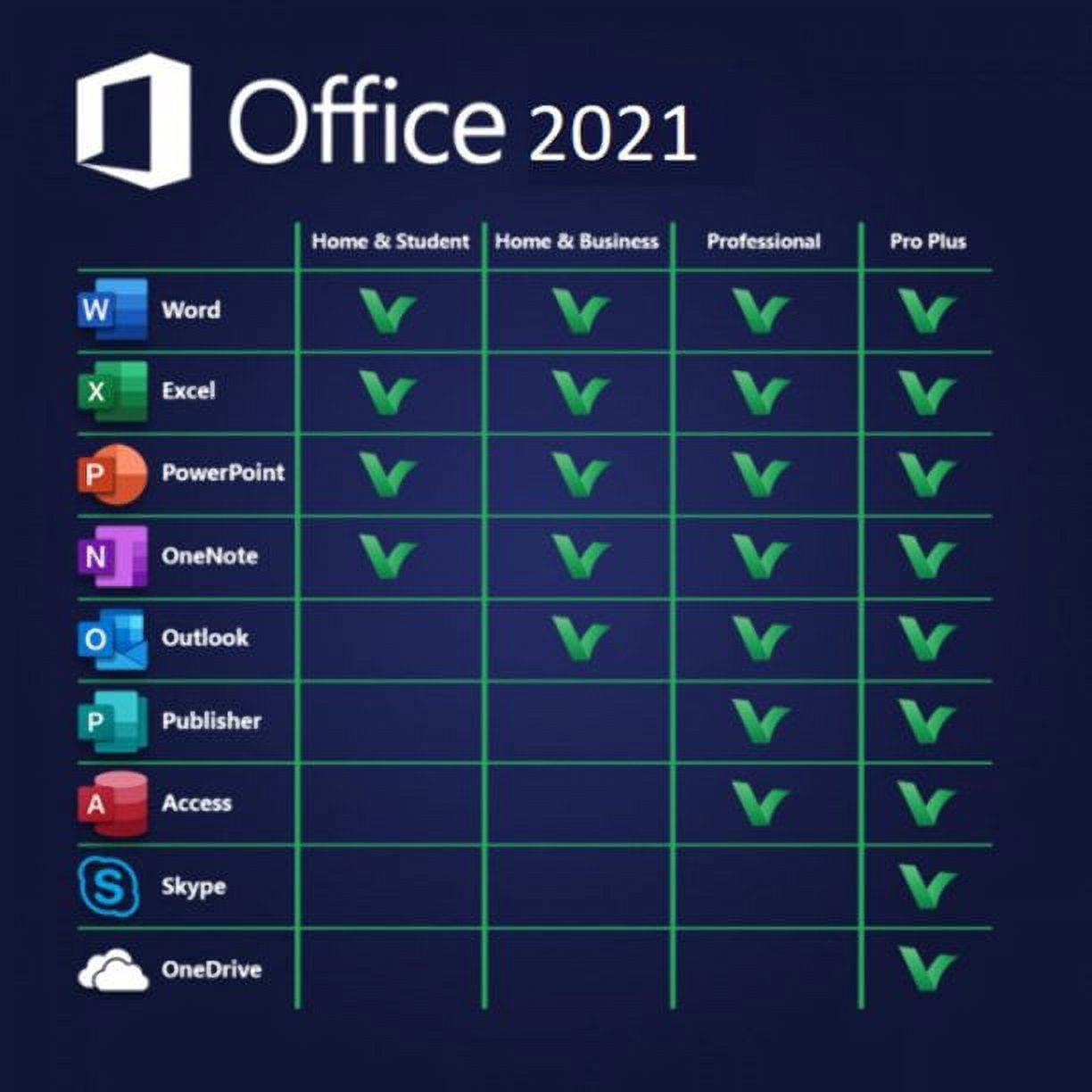 Microsoft - Office Professional 2021 Word、Excel Microsoft Office Professional Plus 2021 - Full Version