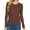 Brown, variant on Women's Casual Long Sleeve Crew Neck Thermal Knit T-shirt Top