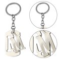 thumbnail image 2 of Llavero Con Letra M Llavero Del Alfabeto para Hombres Y Mujeres Regalos Dijes para Bolso Llaves, 2 of 9