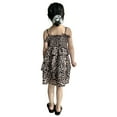 thumbnail image 1 of Liyamei Summer Children's Strapless Leopard Print Backless Casual Dress With Fashionable Design,1-2 Years, 1 of 5