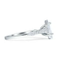 thumbnail image 5 of Art Deco Marquise Vintage Style Ring Cubic Zirconia White Tone 925 Sterling Silver, Size 5, 5 of 7