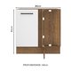 thumbnail image 2 of Mueble de Cocina de Esquina Madesa Agata 1 Puerta 60 cm, 2 of 5