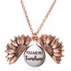thumbnail image 4 of Qarigey Collar de girasol, regalo dulce de aleación, accesorio para mujer, brillante, ampliamente aplicable, colgante de letra de doble capa, joyería Ropa, zapatos y accesorios Miscelánea Oro, 4 of 6