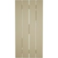 thumbnail image 5 of Ekena Millwork 23 1/2"W x 74"H Rustic Four Board Spaced Board-n-Batten Riverwood Faux Wood Shutters w/Z-Board (Per Pair), Primed Tan, 5 of 10