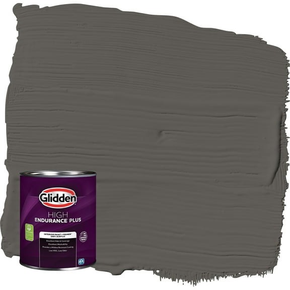 Glidden HEP Stone's Throw / Gray Eggshell Interior Paint with Primer, 1 Quart