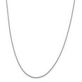 thumbnail image 1 of 14K White Gold chain Spiga (Wheat) 24 in 1 mm Quadra Wheat, 1 of 5