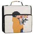 thumbnail image 5 of FORMRS Zipper Binder with Shoulder Strap 2-inch Ring 500 Sheet Capacity File Bag, Cartoon Flowers, 5 of 5