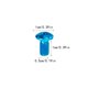 thumbnail image 4 of Sonducket Paquete de 12 tornillos universales para freno de bicicleta T25 M5x10mm, tornillos para frenos de disco de acero aleado, accesorios de Ciclismo Azul Sonducket  OD022339-03, 4 of 6