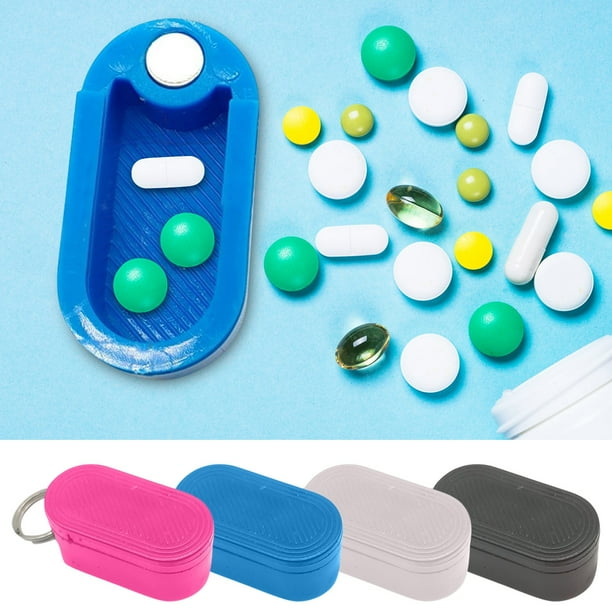 Fiudx Estuche Portátil para Joyas, con Cierre Magnético, Práctico Llavero, Organizador de Viaje para Fitness, para Anillos y Collares, para Hombre y Mujer, Multiusos, Tamaño Compacto.