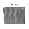 thumbnail image 6 of PURE ERA Bullnose Carpet Stair Treads Protectors for Wooden Steps 9.5" x 30"x1.2" Pet Friendly Tape Free Non-Slip (Set of 14 Pieces,Gray Rectangle), 6 of 11