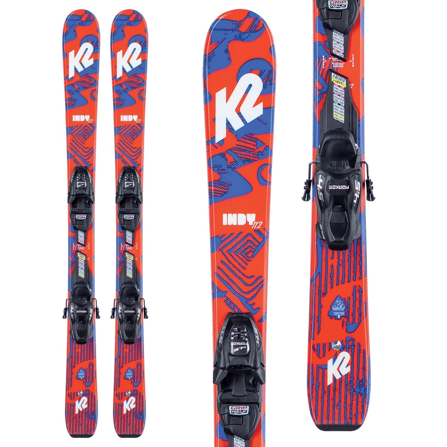K2 Indy Jr Skis + FDT Bindings - 2022 - Boys - image 2 of 3