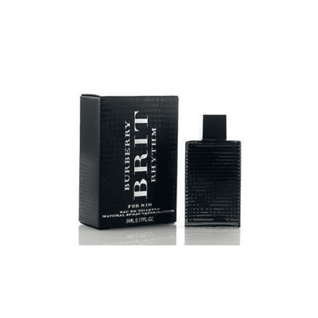 BURBERRY BRIT RHYTHM for Him .17 oz. EDT Splash Men's Cologne MINI 5 ml New NIB