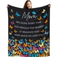 thumbnail image 1 of LHSHID Gifts for Mom Blanket Mom Gifts Birthday Gifts for Mom Mom Birthday Gifts Mother's Day Mom Gifts from Daughters Son Soft Flannel Throw Blanket 50"x60", 1 of 7