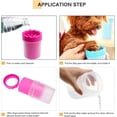 thumbnail image 4 of Nettoyant pour Pattes de Chien, Nettoyant Portable pour Pieds d'Animaux, Toilettage Portable pour Pattes de Chien, Nettoyant pour Pattes d'Animaux (Rose Rouge 17 cm, 4 of 5