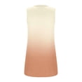 thumbnail image 2 of Scyoekwg Sleeveless Tops for Women Summer Trendy Tank Tops Casual Gradient Print Graphic Tees Loose Fit Shirts Square Neck Pleated Tunic Shirts Blouse Tunic Orange L(8), 2 of 5