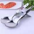 thumbnail image 2 of Qiysamall 430 Stainless Steel Double Spoon Rest Large Thickened Spatula and Soup Spoon Holder Kitchen Cutlery Tray, 2 of 10