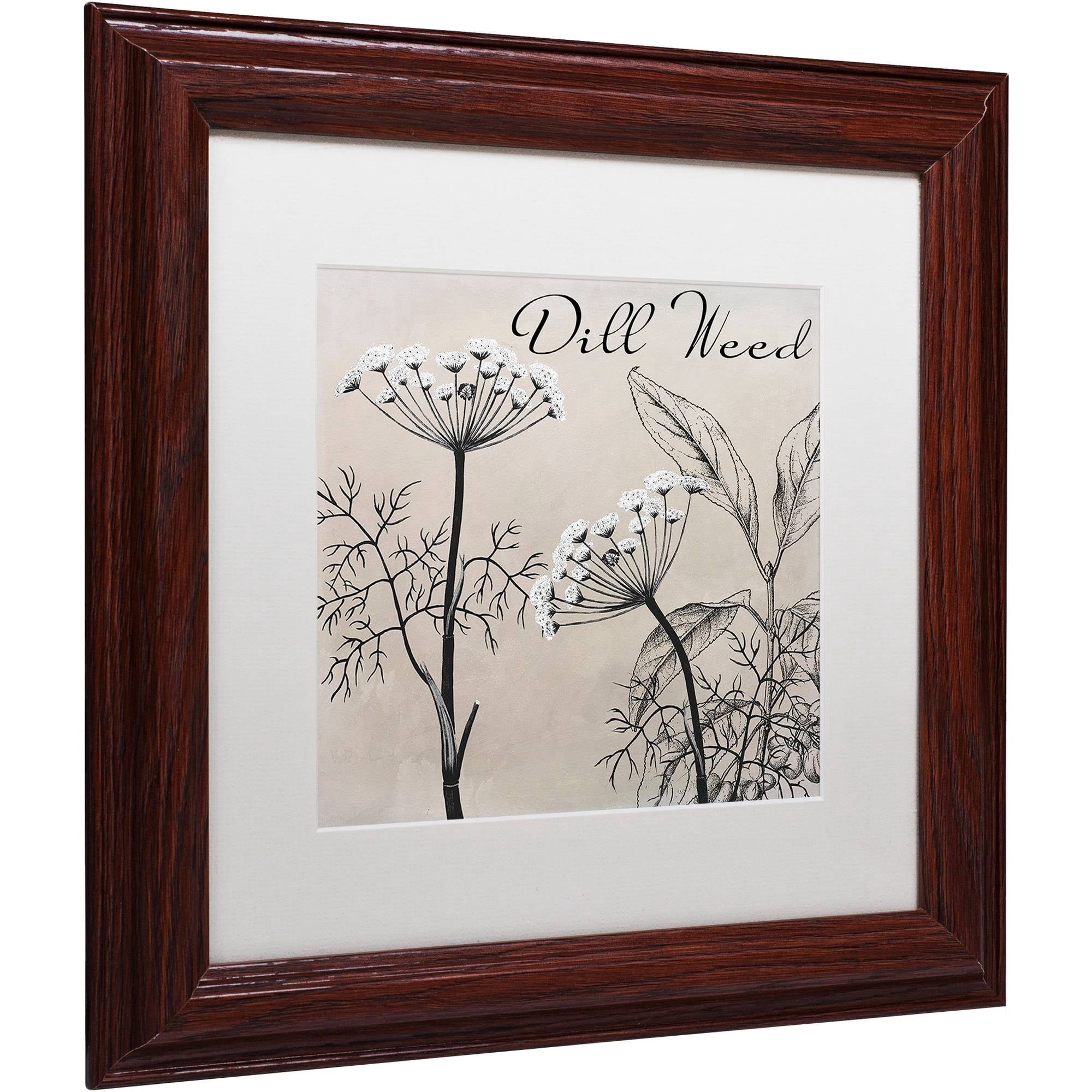 Trademark Fine Art "Flowering Herbs III" Canvas Art by Color Bakery White Matte, Wood Frame