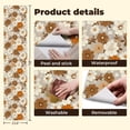 thumbnail image 5 of Boho Peel and Stick Wallpaper Vintage Floral Beige Brown White Flowers Wall Mural 23.6in x 9.8ft Self Adhesive Removable Wall Paper Renter Friendly Wallpaper for Bathroom Kitchen Kids Bedroom, 5 of 8