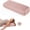 LIGHT PINK, variant on Yoga Bolster Pillow,Washable Velvet Cover, for Restorative Yoga Meditation, Foam particles silk floss, with handles, Removable washable velvet cover, 25"x12"x5"curved wedge for support and stretch