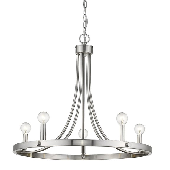 IN11150SN Acclaim Lighting Sawyer 5-Light Chandelier in Lovely Style - 25 Inches Wide by 21.5 Inches High-Satin Nickel Finish    -Traditional