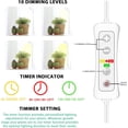 thumbnail image 4 of Plant Grow Light LED Growing Light Full Spectrum for Indoor Plants Height Adjustable Automatic Timer V Low Voltage Idea for Large Plant Light, 4 of 6