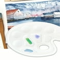 thumbnail image 4 of LNGOOR 1pc White Plastic Paint Palette For Acrylic & Watercolor Painting, 4 of 7