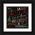 thumbnail image 1 of Longfellow Designs 12x12 Black Ornate Wood Framed with Double Matting Museum Art Print Titled - Holiday Happiness, 1 of 4