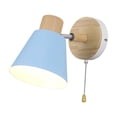 thumbnail image 2 of Aplique de pared moderno y sencillo, aplique de pared decorativo con interruptor de cadena ajustable Azul, 2 of 9