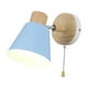 thumbnail image 2 of Aplique de pared moderno y sencillo, aplique de pared decorativo con interruptor de cadena ajustable Azul, 2 of 9