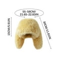 thumbnail image 4 of UTSJKR Bunny Beanie Hat for Women Men Y2k Cute Plush Beanie Fluffy Rabbit Ears Warm Winter Caps Slouchy Skull Cap Outdoor Cap Yellow, 4 of 5
