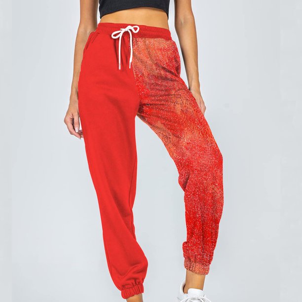 Puntoco Mujer Moda Casual Estampados Cintura Elástica Pantalones Largos Rectos Pantalones De Chándal Puntoco Puntoco-6712