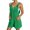 F-483Green, variant on ZHOGXU Women's Jumpsuit Sleeveless Suspenders Solid Color Button Front Comfortable Loose Fit Romper With Pockets For Everyday Wear,Beige,L