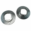 thumbnail image 4 of For Chevy GMC Front Posi Metallic Brake Pads Drilled Slotted Coated Rotors, 4 of 8
