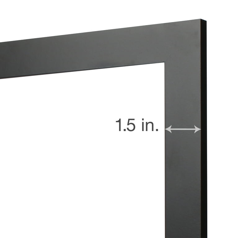 Fkvat 4x6 Picture Frame Set of 4, Matted Black Simple Modern Brushed Thin  Aluminum Metal Photo Frame Fits 3x5 with Mat or 4 x 6 without Mat Vertical
