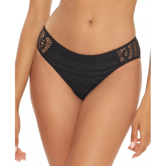 Becca by Rebecca Virtue BLACK Color Play Kennedy Bikini Swim Bottom, US X-Small