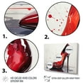 thumbnail image 3 of Designart "Black And Red High Heels Euphony VIII" Fashion Floater Framed Wall Art Print, 3 of 7